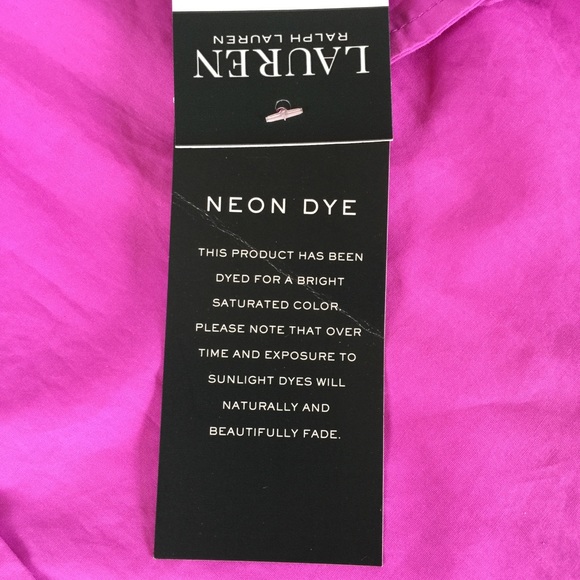 RALPH LAUREN WOMEN’S Magenta Button Down Blouse - Picture 5 of 8